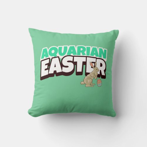 Aquarian Easter Throw Pillow