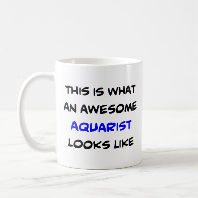 aquarist, awesome coffee mug (Left)