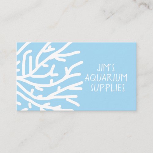 Aquarium and pet fish supplies business card