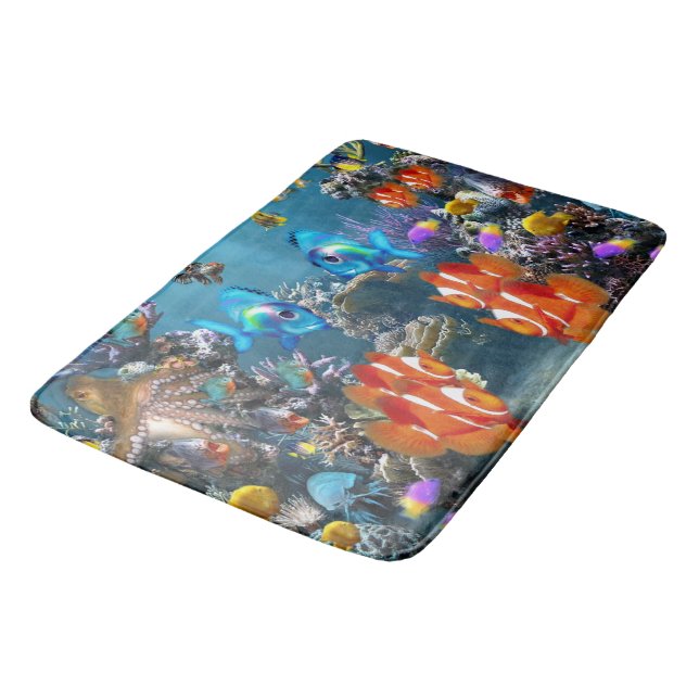 Aquarium Bath Mat (Angled)
