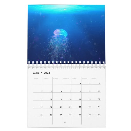 aquarium calendar Zazzle