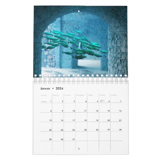 aquarium calendar Zazzle