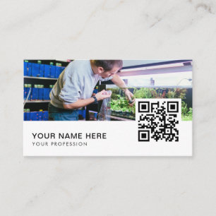 Aquarium Cleaning QR Code Business Card