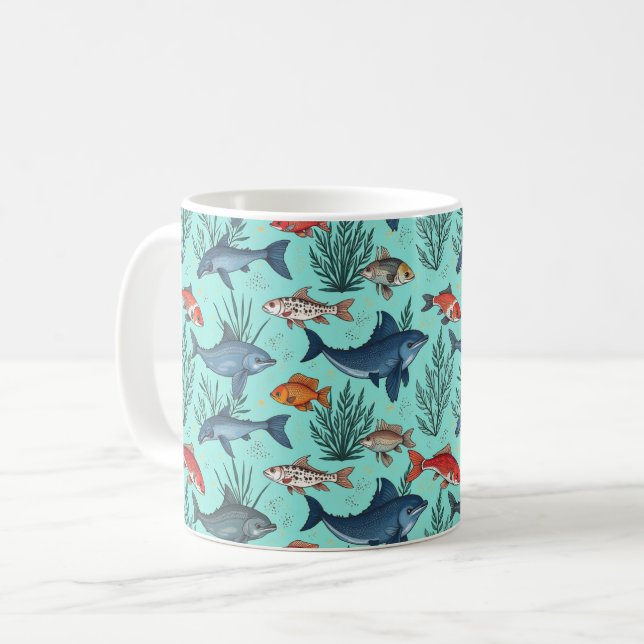 Aquarium Coffee Mug (Front Left)
