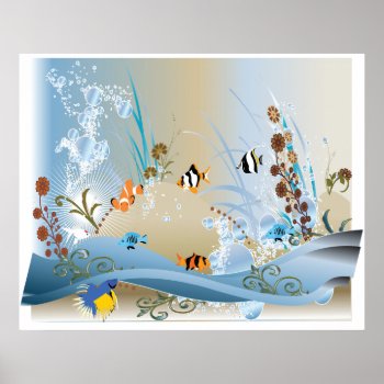 Aquarium Colassal Canvas Print by UTeezSF at Zazzle