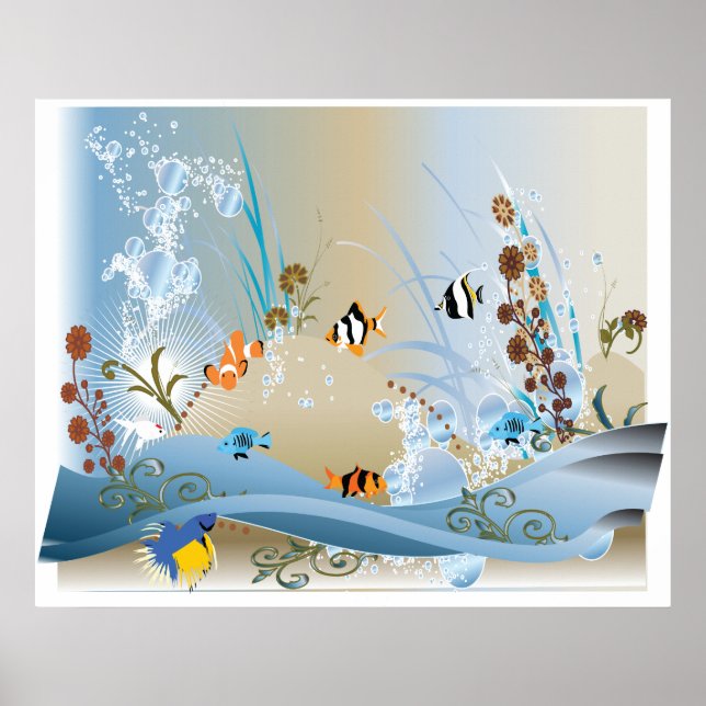 Aquarium Colassal Canvas Print (Front)