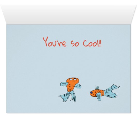 Aquarium cute card (Inside Horizontal (Bottom))