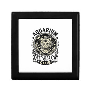 Aquarium Deep Sea Cat Funny Cat Graphic - Aquarium Gift Box