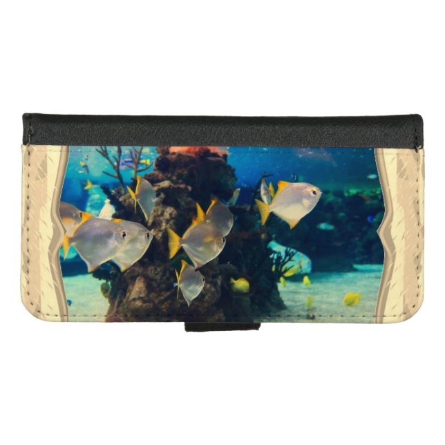 Aquarium Fish  iPhone Wallet Case (Front (Horizontal))