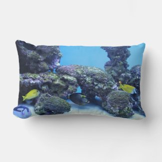 Aquarium Fish Lumbar Pillow
