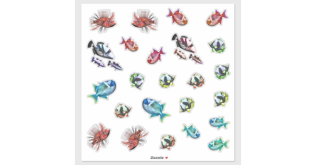 Aquarium Fish Sticker Zazzle
