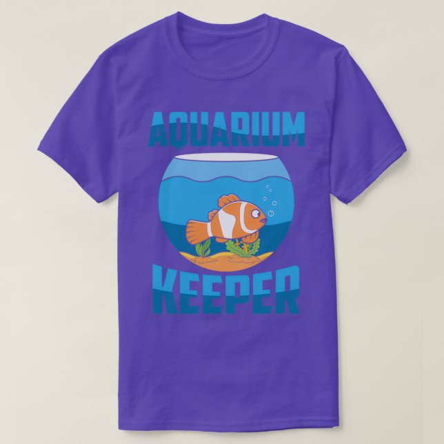 Aquarium Fishkeeping Aquarium Keeper Fish 4 T-Shirt (Design Front)