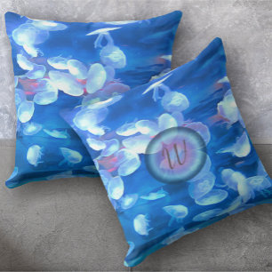 Aquarium Jellyfish 0925 Throw Pillow