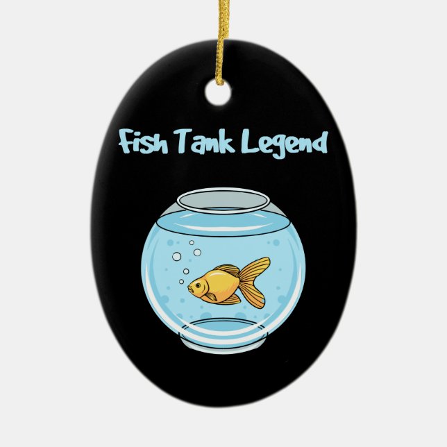Aquarium Keeper - Fish Tank Legend  Ceramic Ornament (Front)