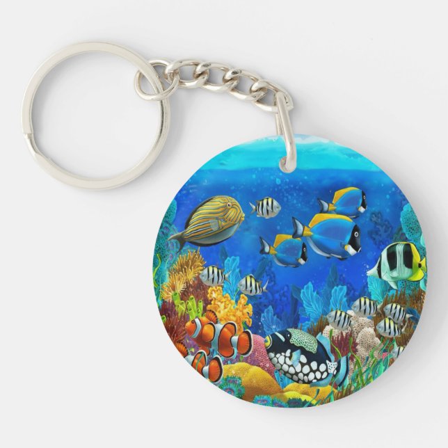 Aquarium keychian keychain (Front)