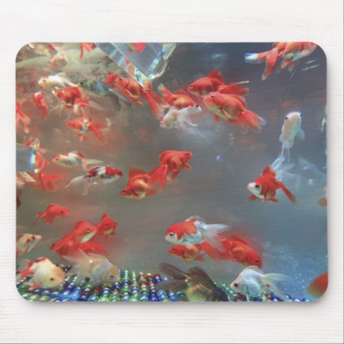Aquarium Marble Fish Mouse Pad