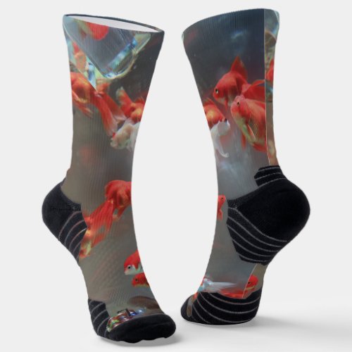 Aquarium Marble Fish Socks
