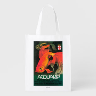 Aquarium & Municipal Park Promotional Poster Grocery Bag