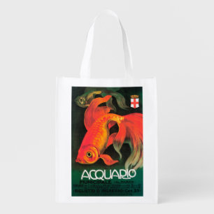 Aquarium & Municipal Park Promotional Poster Grocery Bag