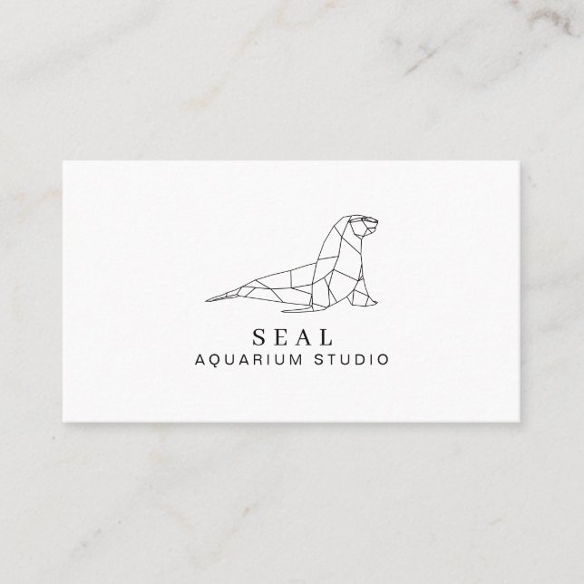 Aquarium Seal Business Card (Front)