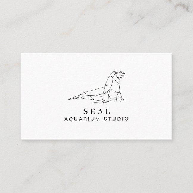 Aquarium Seal Business Card