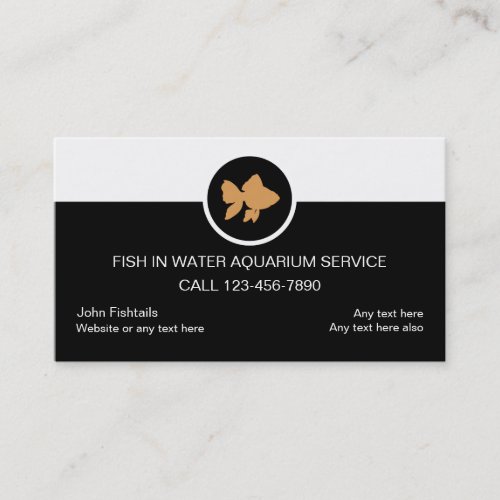 Aquarium Service Business Cards