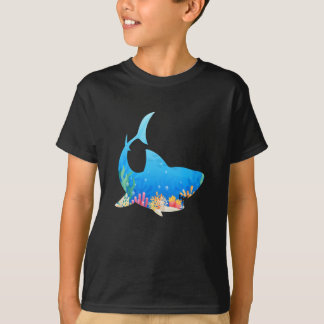 Aquarium Shark colorful cool funny Gift T-Shirt