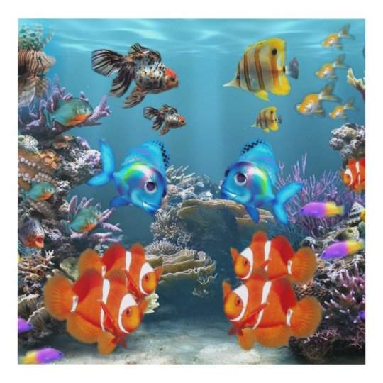 Aquarium Style Panel Wall Art | Zazzle.com