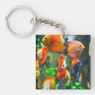 Aquarium Themed Fish Tank Keychain