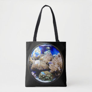 Aquarium Tropical fish and coral Tote Bag