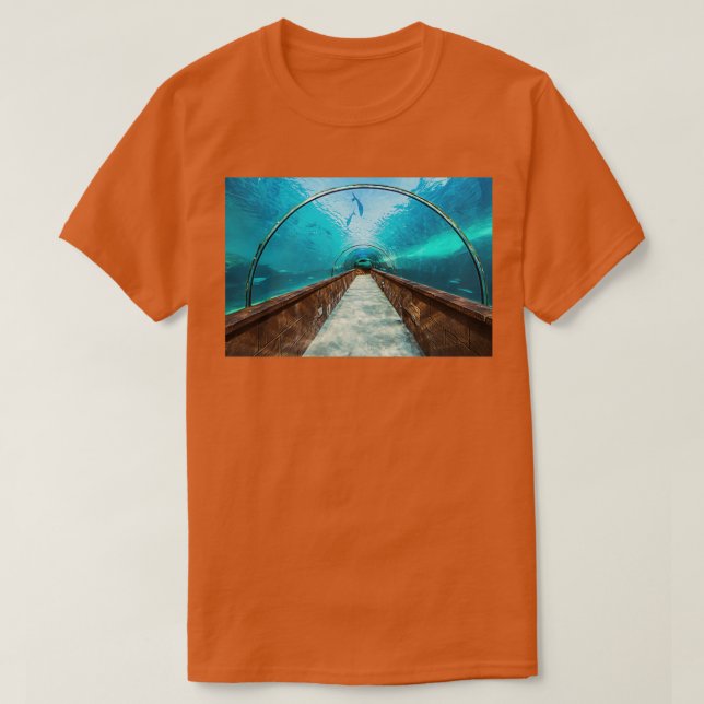 Aquarium Tunnel T-Shirt (Design Front)