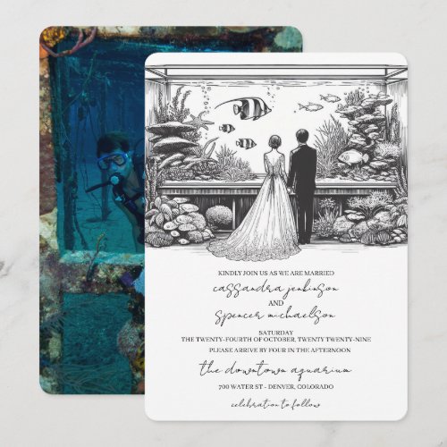 Aquarium Wedding Invitation