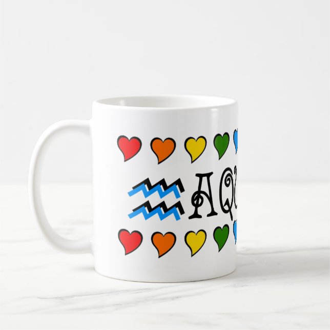 Aquarius 11oz. Classic Designer Mug (Left)