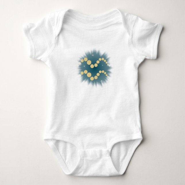 Aquarius 21 January to 18 February T-shirt Baby Bodysuit (Front)