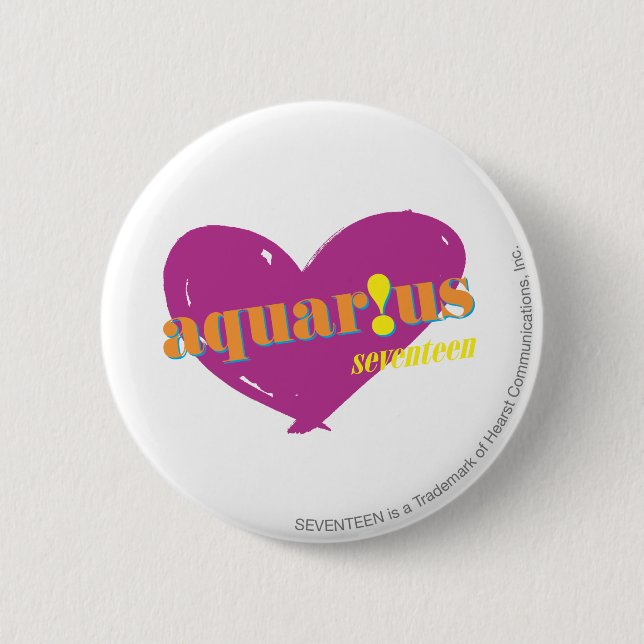 Aquarius 2 pinback button (Front)