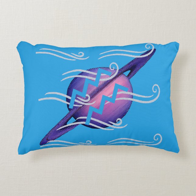Aquarius Accent Pillow (Front)