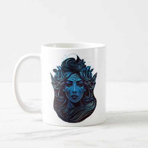 Aquarius Ancient Greek Goddess Zodiac Sign Astrolo Coffee Mug