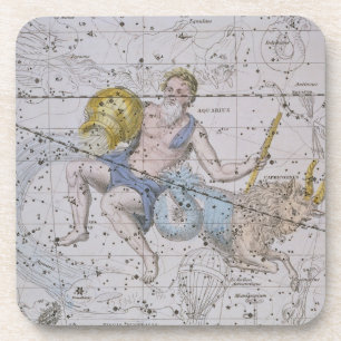 Aquarius and Capricorn, from 'A Celestial Atlas', Coaster