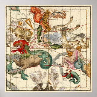 Aquarius, Andromeda, Pegasus, Phoenix And Others Poster
