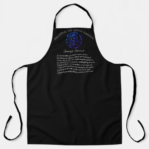 Aquarius Apron _ Black