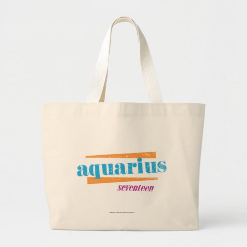 Aquarius Aqua Large Tote Bag