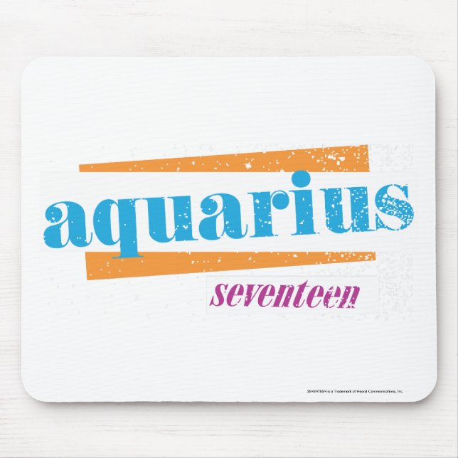 Aquarius Aqua Mouse Pad (Front)