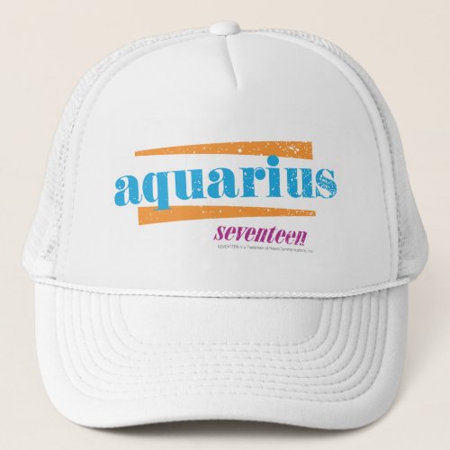 Aquarius Aqua Trucker Hat