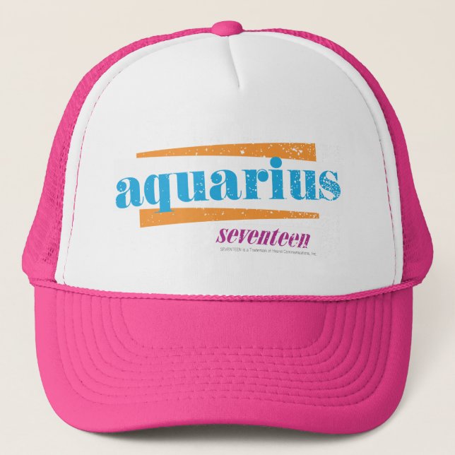 Aquarius Aqua Trucker Hat (Front)