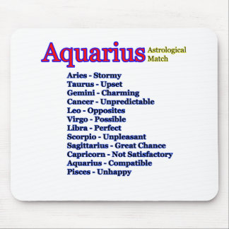 Aquarius Astrological Match The MUSEUM Zazzle Gift Mouse Pad