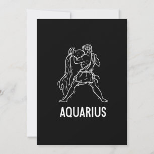 Aquarius Astrology Birthday Gift Zodiac Signs Invitation