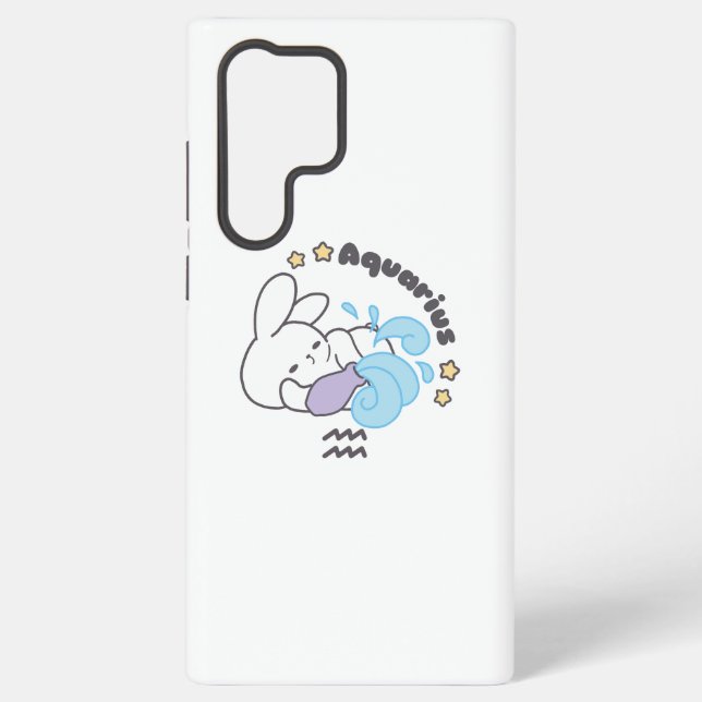 Aquarius Aura: Bunny's Water Dance Samsung Galaxy Case (Back)