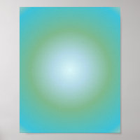 Aquarius Aura Gradient Zodiac, Blue Green Gradient