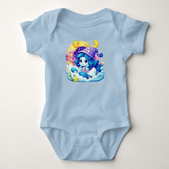 Aquarius Baby Bodysuit One piece (Front)