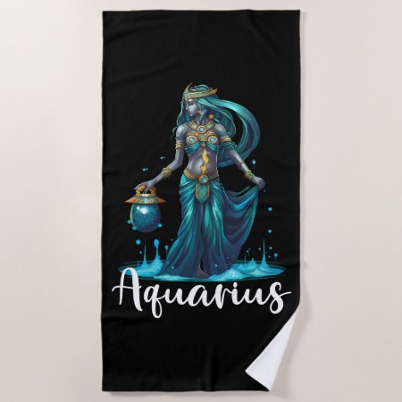 Aquarius Beach Towel